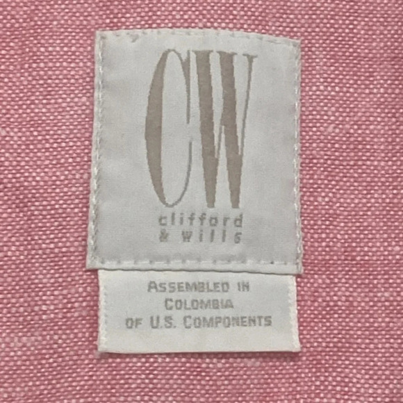 Clifford & Willis Vintage Pink Woven Linen Blazer Jacket - Picture 3 of 6